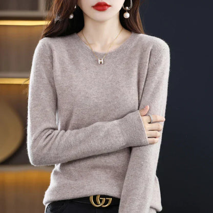Cozy Ladies Merino Wool Pullover Sweater