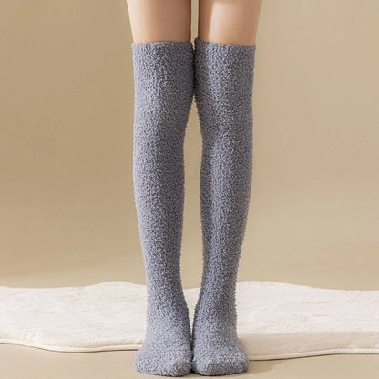 Soft Fuzzy Crew Socks