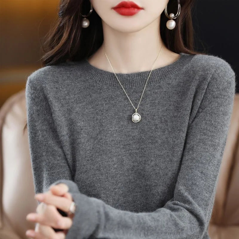 Cozy Ladies Merino Wool Pullover Sweater