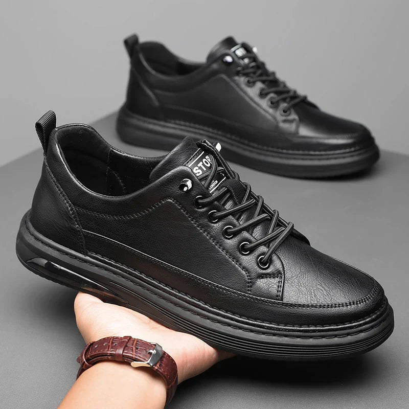 Brown Leather Sneakers