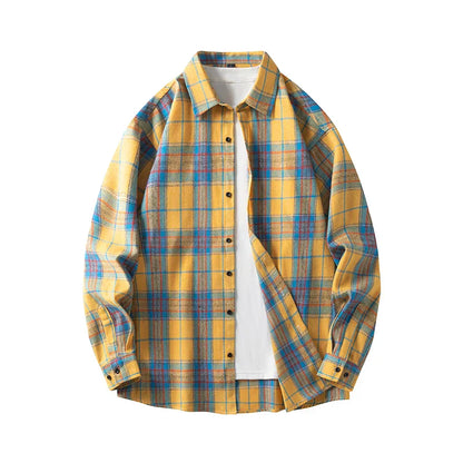 Soft Flannel Plaid Button Down Shirt