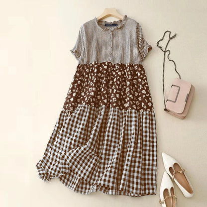 Timeless Plaid Maxi Dress