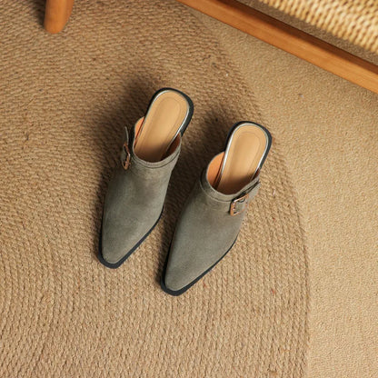 Luxury Soft Slip On Mules