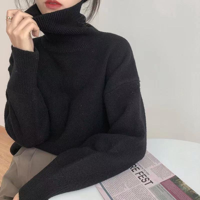 Soft Chunky Cold Weather Turtleneck Sweater