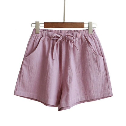 Relaxed Fit Summer Linen Shorts