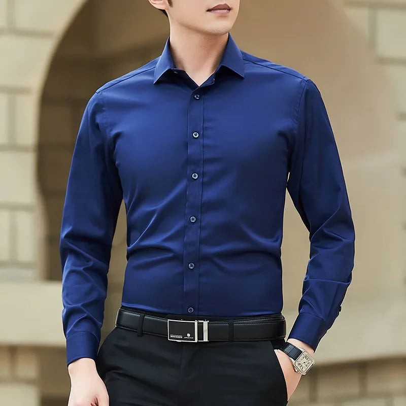 Big Mens Classic Fit Long Sleeve Shirt