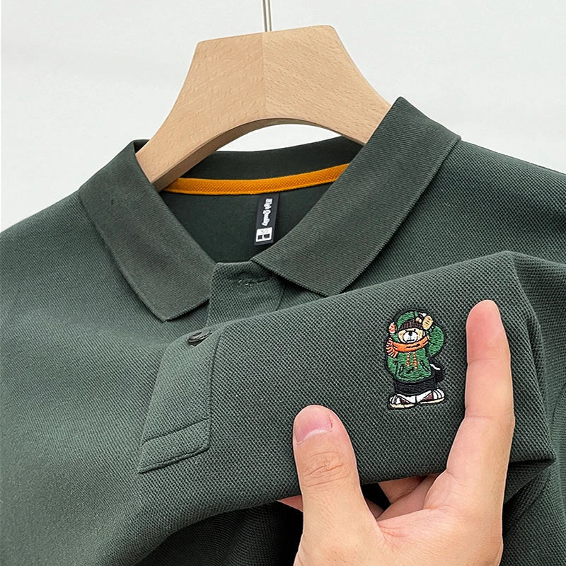 Relaxed Fit Mens Classic Polo Tee Shirt