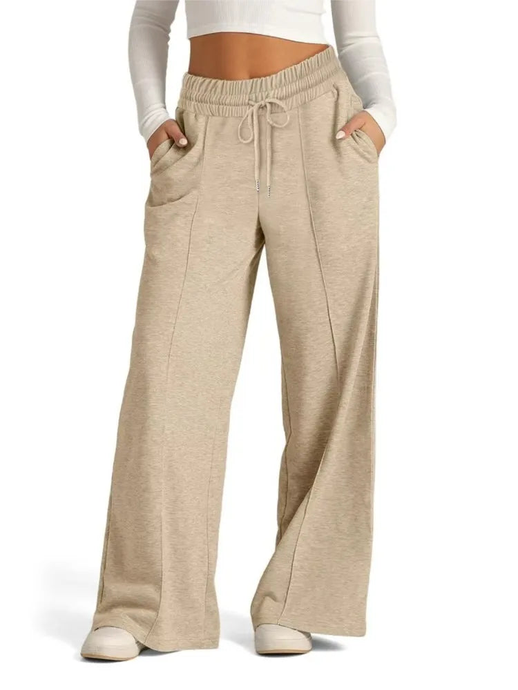 Relaxed Fit Straight Leg Sweatpants - OutfitLondon
