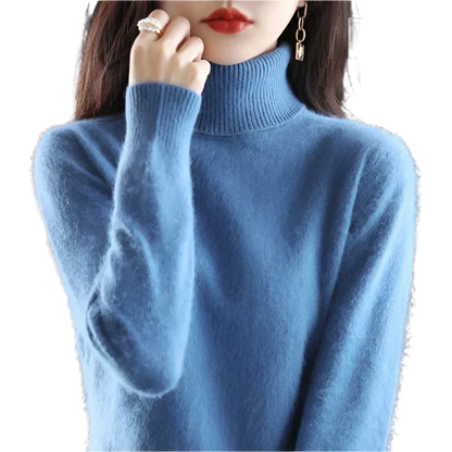 Soft Cashmere Women's Turtleneck Sweater