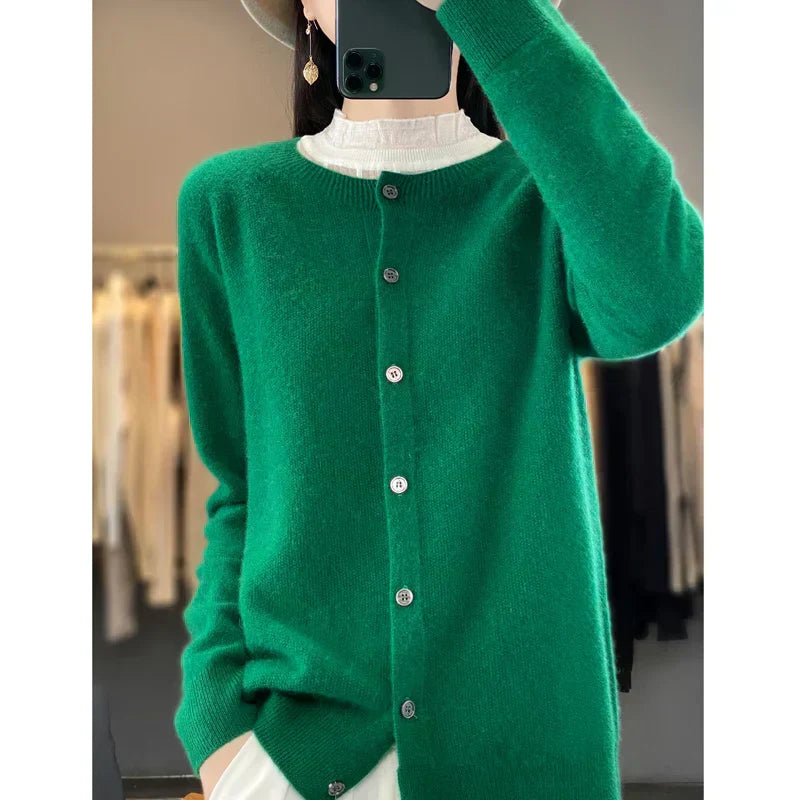 Cozy Ladies Open Front Knit Sweater