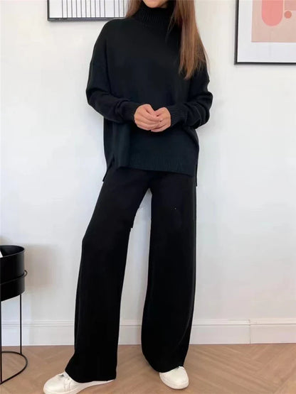 Soft Women's Turtleneck Jumpsuit Outfit