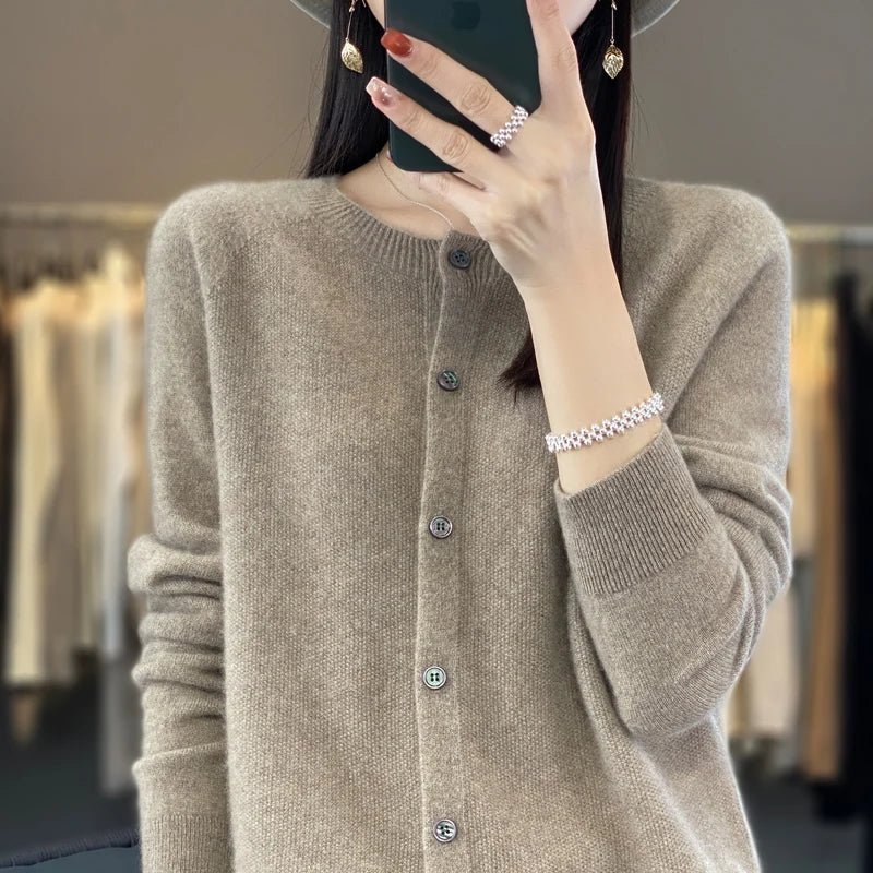 Cozy Women's Merino Wool Crew Sweater