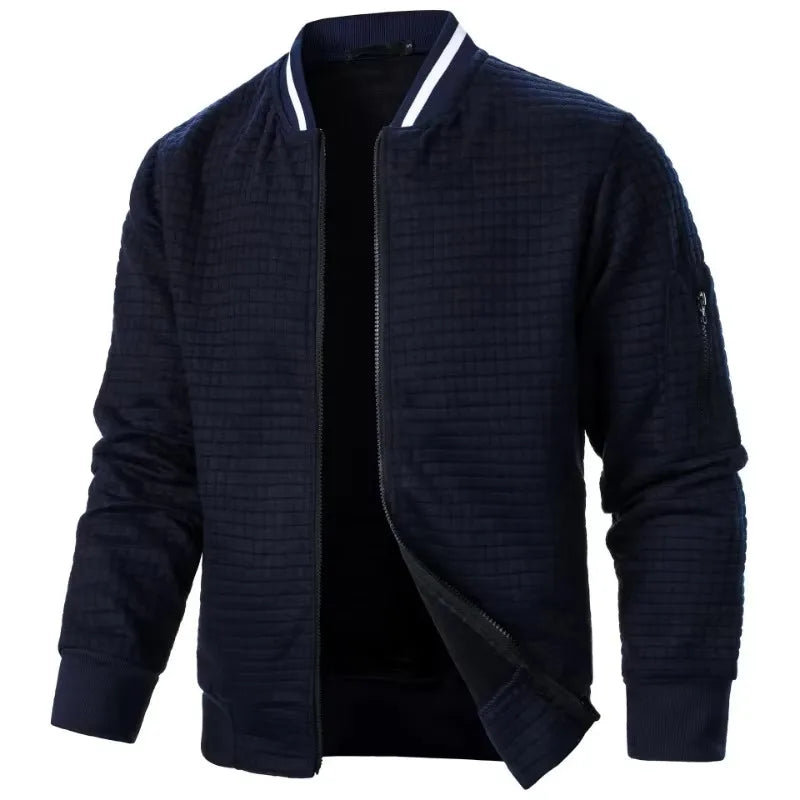 Vintage Style Zipper Athletic Jacket