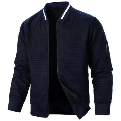 Vintage Style Zipper Athletic Jacket
