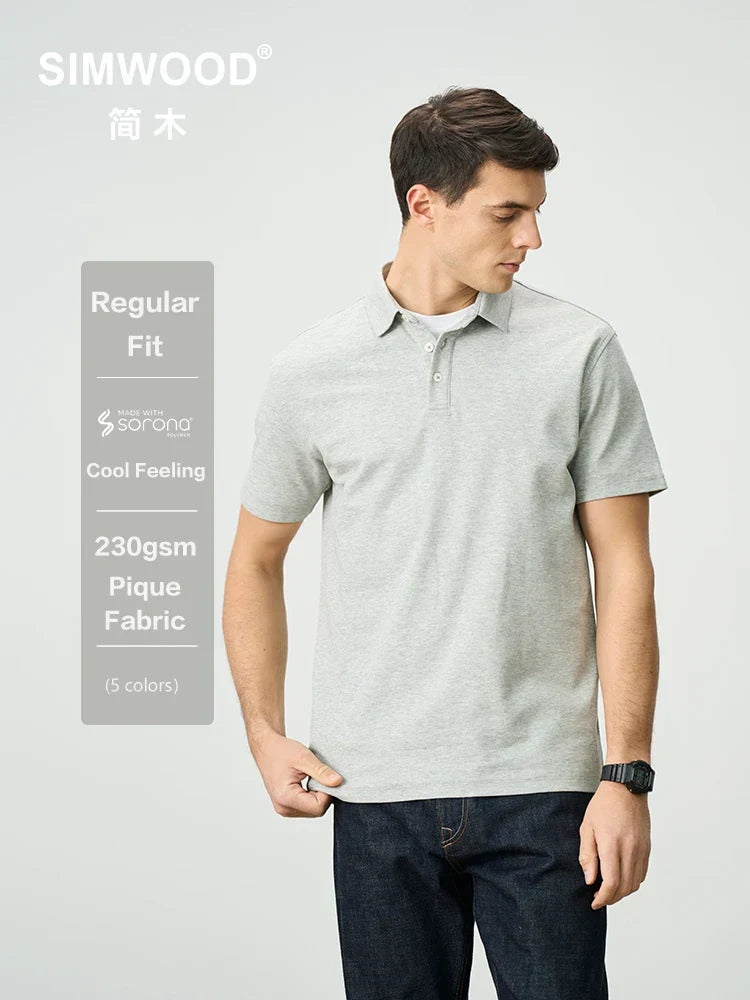 Comfortable Casual Mens Polo Tee Shirt - OutfitLondon