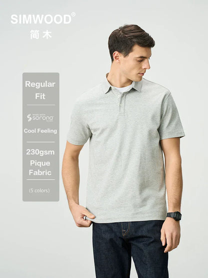 Comfortable Casual Mens Polo Tee Shirt - OutfitLondon