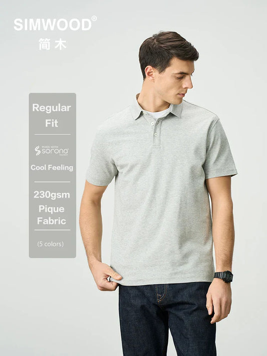 Comfortable Casual Mens Polo Tee Shirt - OutfitLondon