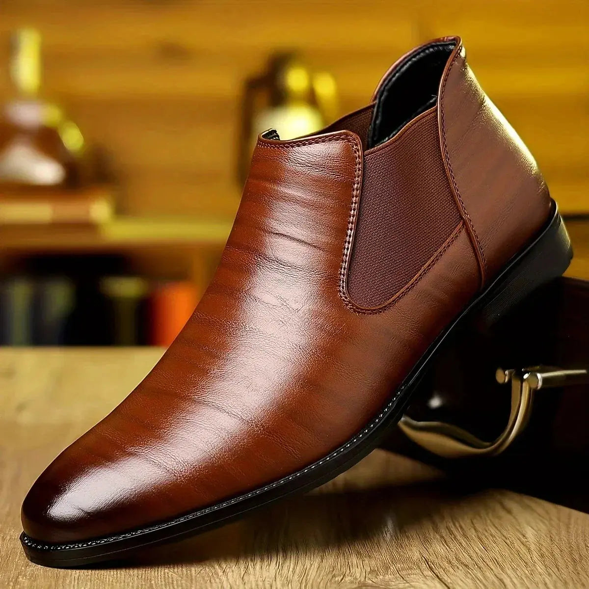 Classic Leather Ankle Boots - Comfortable Everyday Wear