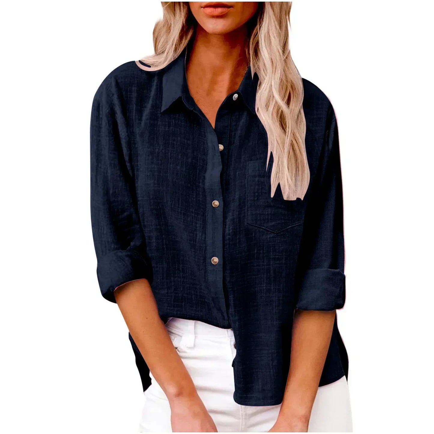 Women's Simple Relaxed Cotton Shirt