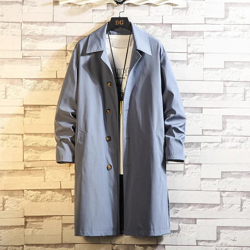 Waterproof Mens Black Windproof Coat - OutfitLondon