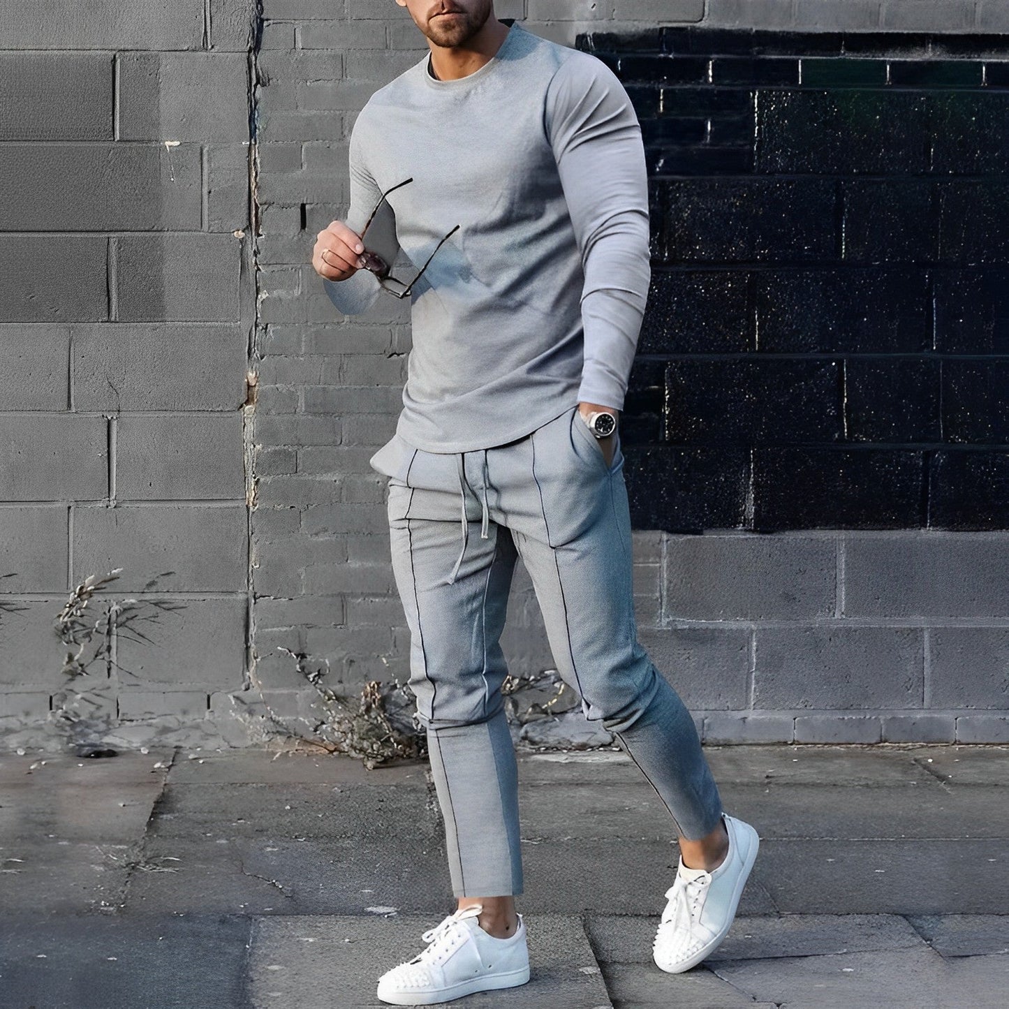 Relaxed Fit 2-Piece Mens Training Suit