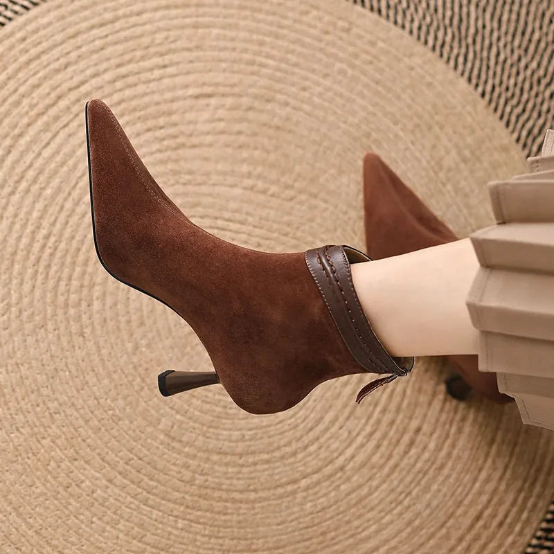 Women's Low Heel Ankle Boots