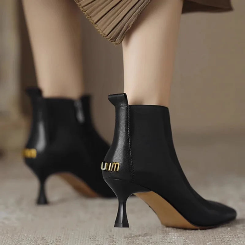 Stylish Cat Ankle Boots