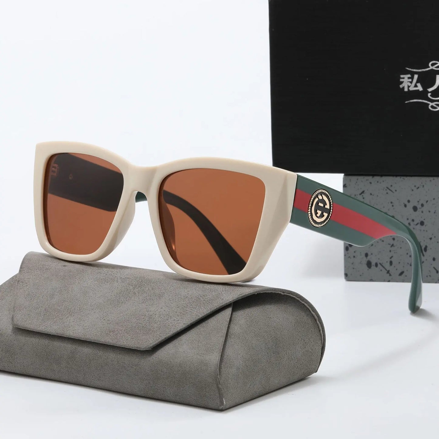 Vintage Round Frame Shade Sunglasses