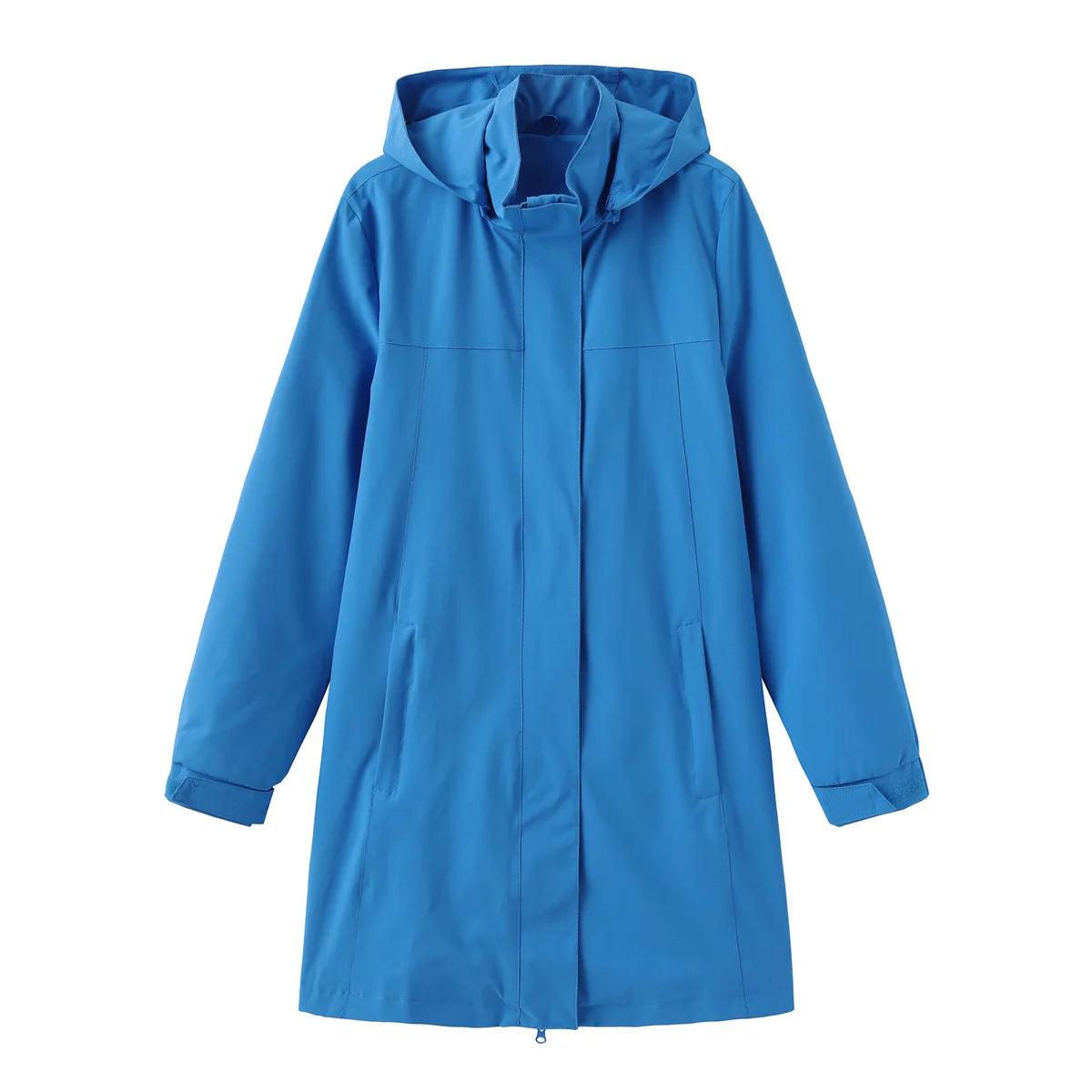 Rainproof Fitted Ladies Long Coat
