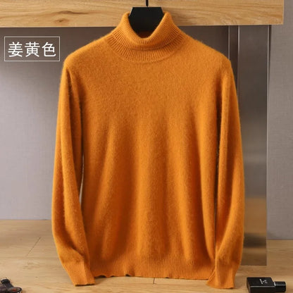 Premium Warm Crew Neck Cashmere Sweater for Men