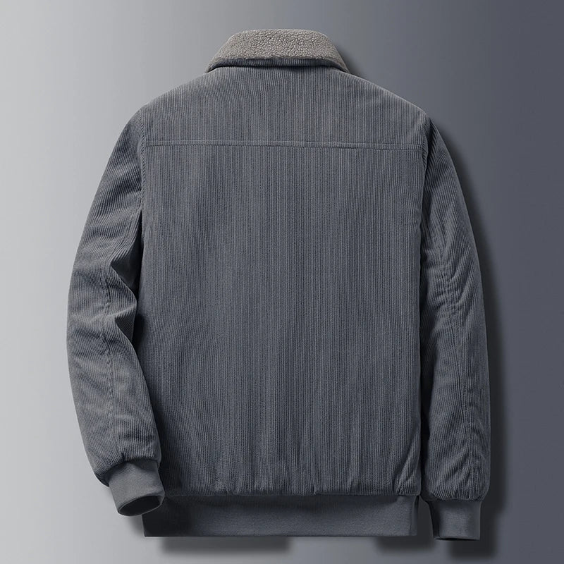 Rugged Textured Corduroy Jacket