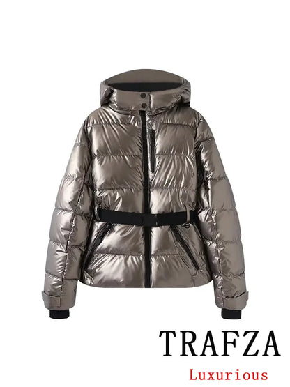 Warm Women's Long Winter Parka Coat