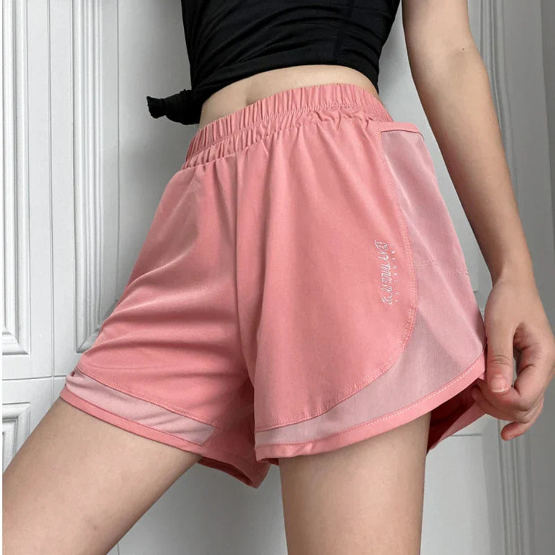 Lightweight Sports High Waist Active Shorts