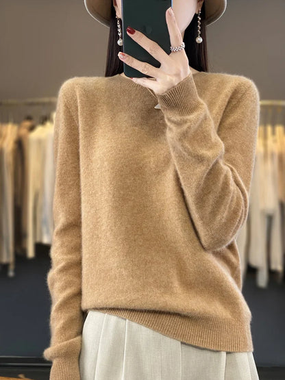 Soft Women's Merino Wool Crew Sweater