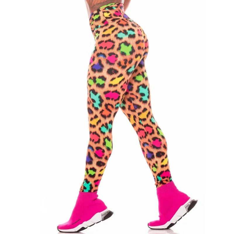 Fashionable Leopard High Waist Shaping Leggings