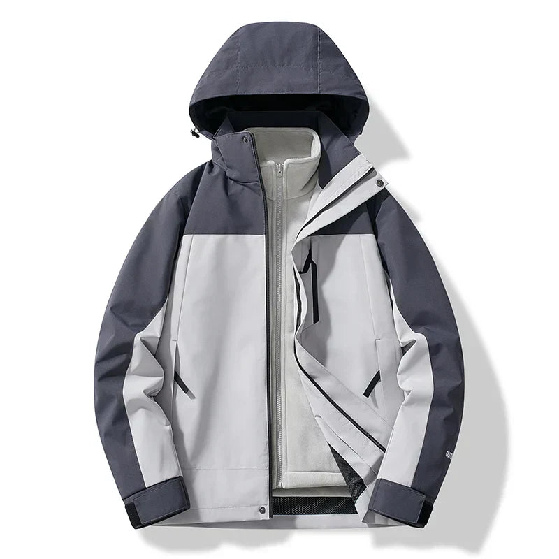 Waterproof Unisex Ski Jacket with Hood