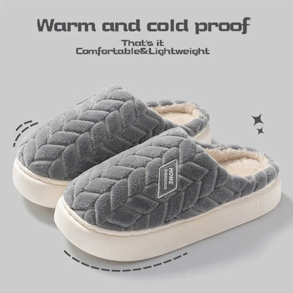 Soft Women's Fleece Slipper Shoes with Non Slip Soles