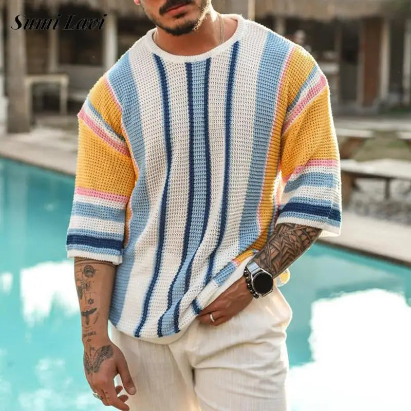 Breathable Relaxed Fit Mens Summer T-Shirt - OutfitLondon