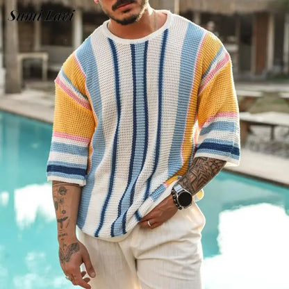 Breathable Relaxed Fit Mens Summer T-Shirt - OutfitLondon
