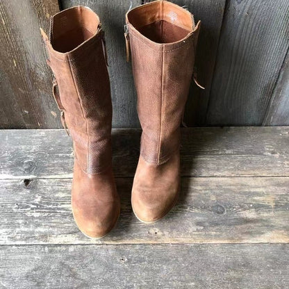 Classic Ankle High Leather Boots