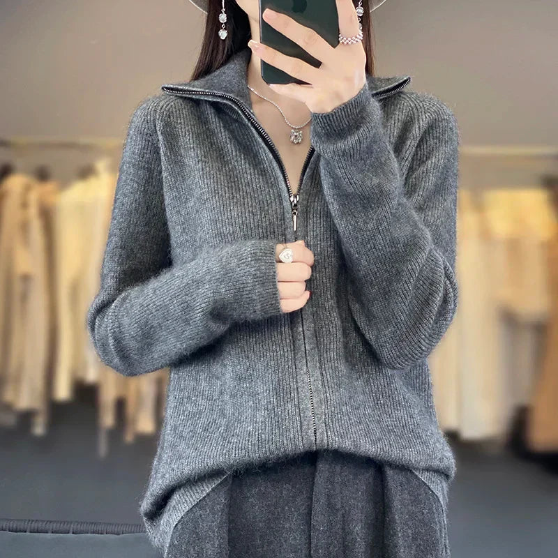 Cozy Oversized Knit Cardigan - OutfitLondon