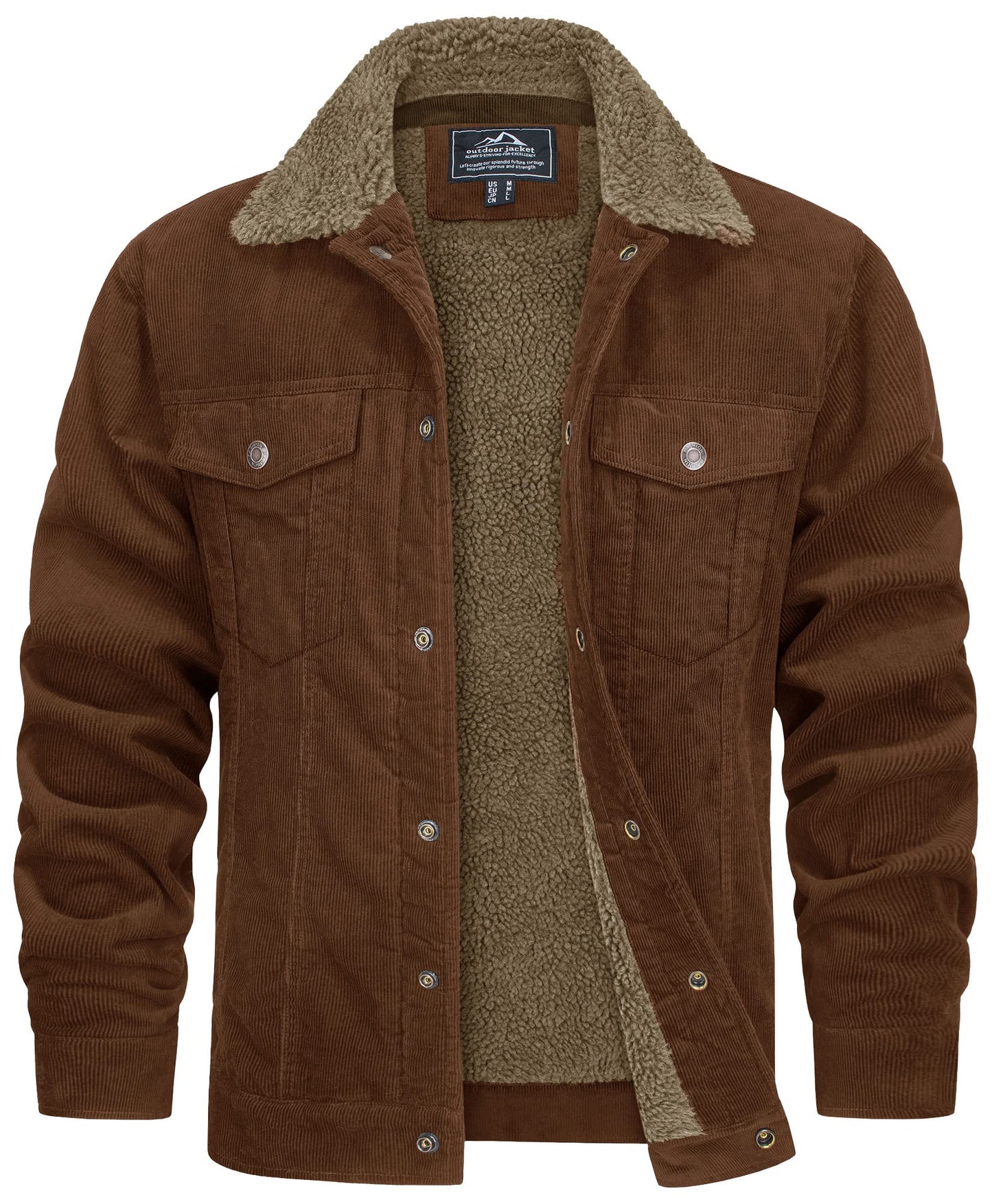 Men's Fleece Lined Sherpa Denim Jacket