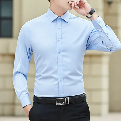 Big Mens Classic Fit Long Sleeve Shirt