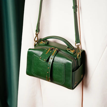 Genuine Brown Leather Shoulder Bag
