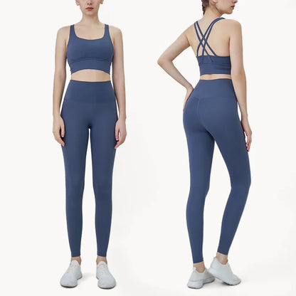 Ladies Lightweight 2 Piece Gym Yoga Outfit Set