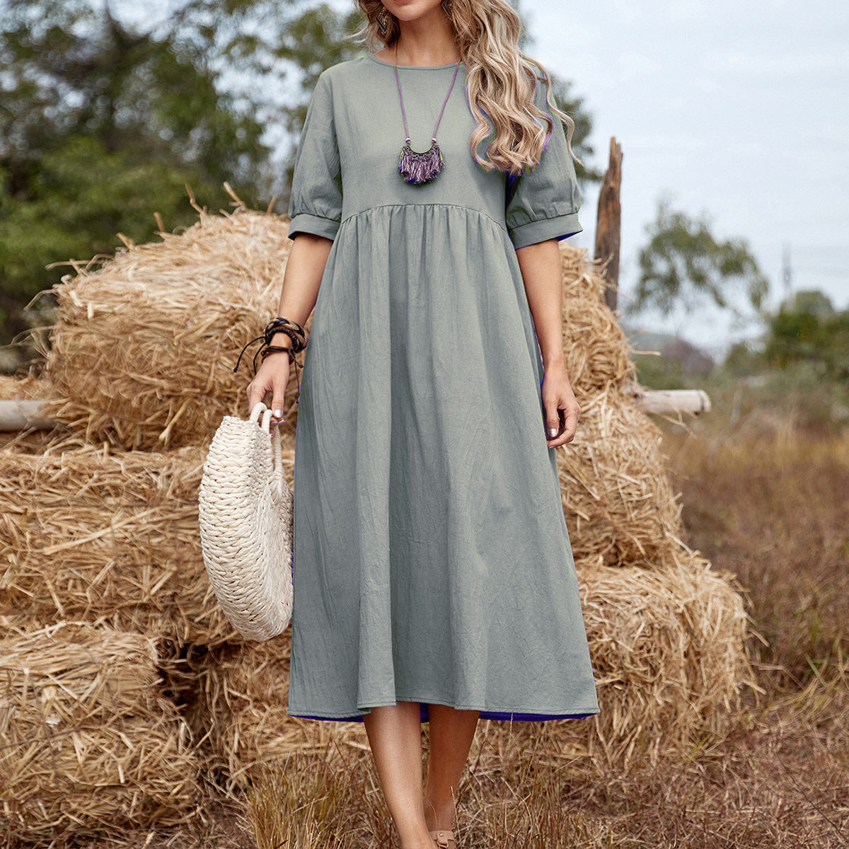 Elegant Flower Summer Dress for Ladies - OutfitLondon