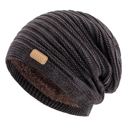 Cozy Striped Beanie Winter Cap