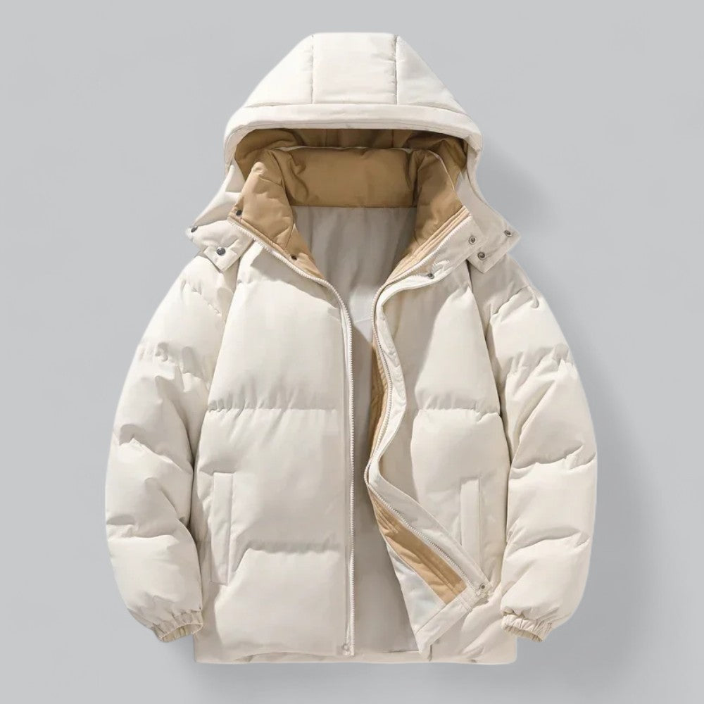 Warm Waterproof Men's Down Filled Parka Jacket