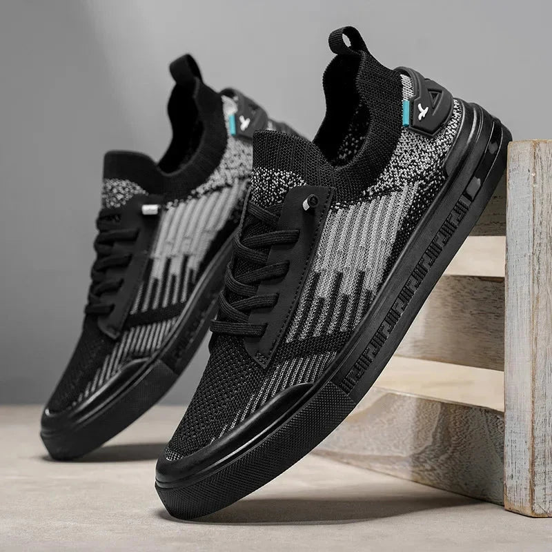 Comfy Knit Sneakers - Casual Lightweight Shoes