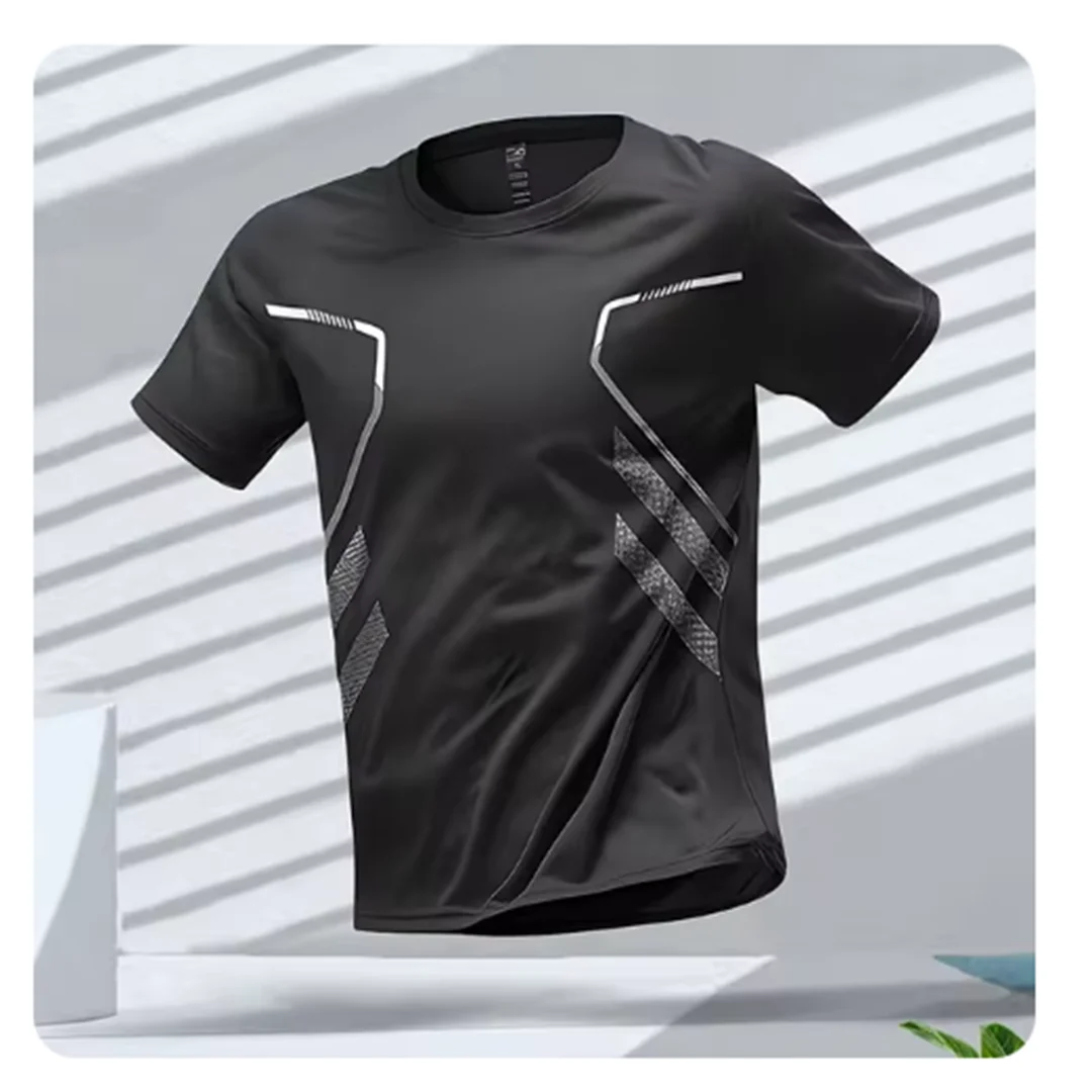 Mens Sport Shirt Moisture Wicking Quick Dry Ice Silk - OutfitLondon